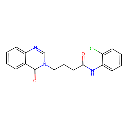 N-(2-chlorophenyl)-4-(4-oxoquinazolin-3(4H)-yl)butanamide structure