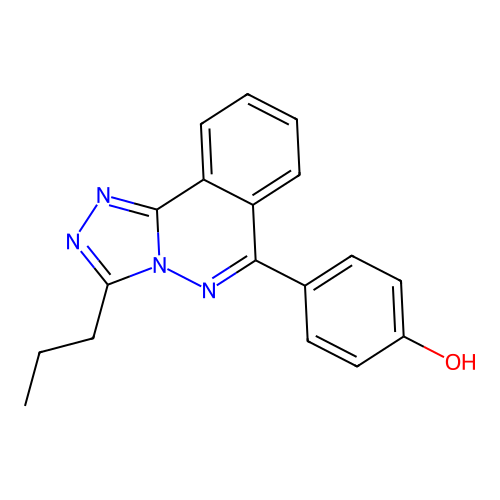 4-(3-Propyl[1,2,4]triazolo[3,4-a]phthalazin-6-yl)phenol structure
