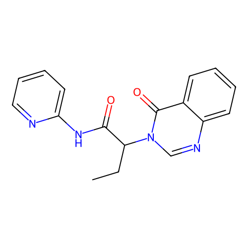 2-(4-oxoquinazolin-3(4H)-yl)-N-(pyridin-2-yl)butanamide structure