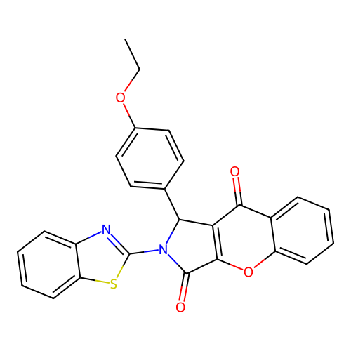 2-(1,3-benzothiazol-2-yl)-1-(4-ethoxyphenyl)-1,2-dihydrochromeno[2,3-c]pyrrole-3,9-dione structure