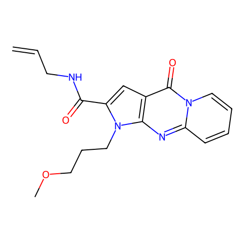 N-allyl-1-(3-methoxypropyl)-4-oxo-1,4-dihydropyrido[1,2-a]pyrrolo[2,3-d]pyrimidine-2-carboxamide structure