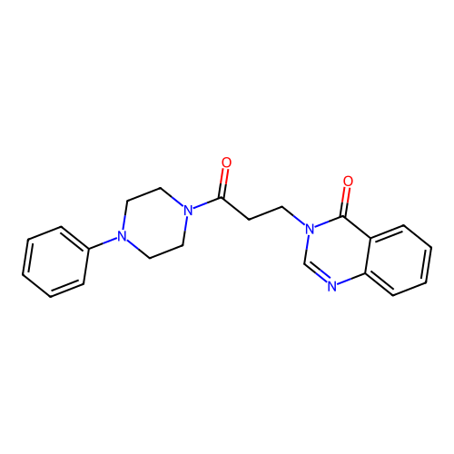 3-(3-oxo-3-(4-phenylpiperazin-1-yl)propyl)quinazolin-4(3H)-one structure