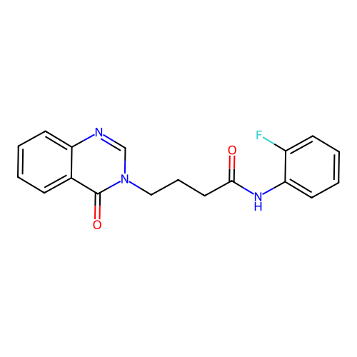 N-(2-fluorophenyl)-4-(4-oxoquinazolin-3-yl)butanamide structure