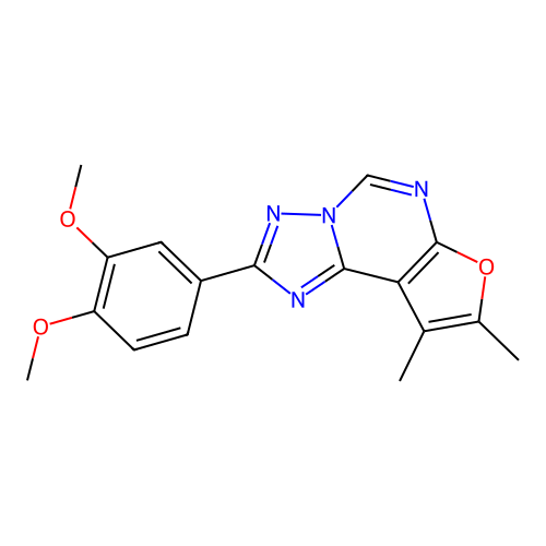 2-(3,4-Dimethoxyphenyl)-8,9-dimethylfuro[3,2-e][1,2,4]triazolo[1,5-c]pyrimidine structure