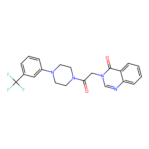 3-(2-oxo-2-(4-(3-(trifluoromethyl)phenyl)piperazin-1-yl)ethyl)quinazolin-4(3H)-one structure