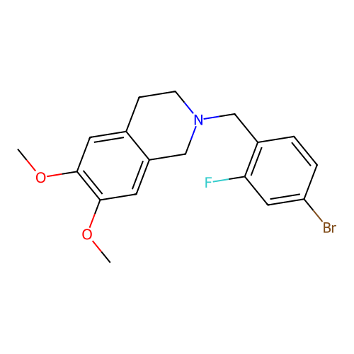 2-(4-Bromo-2-fluorobenzyl)-6,7-dimethoxy-1,2,3,4-tetrahydroisoquinoline structure