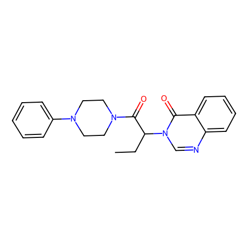 3-{1-[(4-phenylpiperazino)carbonyl]propyl}-4(3H)-quinazolinone structure
