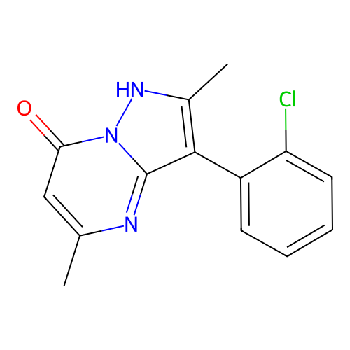 3-(2-Chlorophenyl)-2,5-dimethylpyrazolo[1,5-a]pyrimidin-7-ol structure