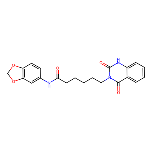 N-(1,3-benzodioxol-5-yl)-6-(2-hydroxy-4-oxoquinazolin-3(4H)-yl)hexanamide structure