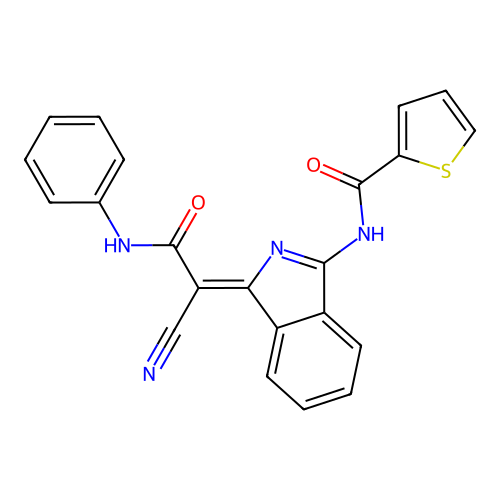 C22H14N4O2S structure
