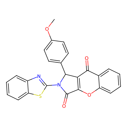 2-(1,3-benzothiazol-2-yl)-1-(4-methoxyphenyl)-1H-chromeno[2,3-c]pyrrole-3,9-dione structure