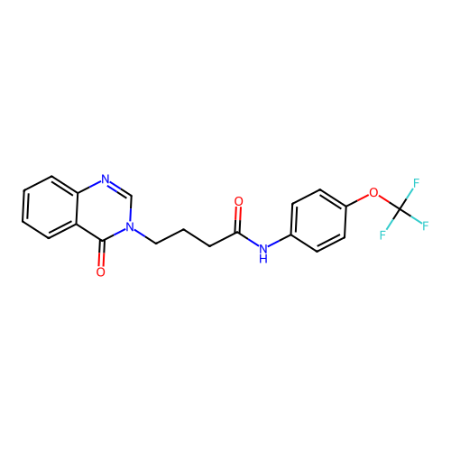 4-(4-oxoquinazolin-3(4H)-yl)-N-(4-(trifluoromethoxy)phenyl)butanamide structure