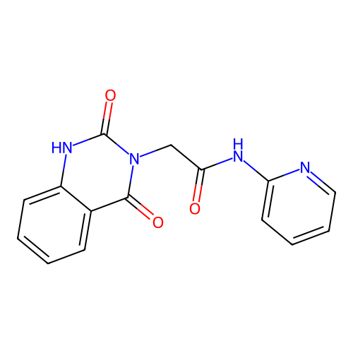 2-(2-hydroxy-4-oxoquinazolin-3(4H)-yl)-N-(pyridin-2-yl)acetamide structure