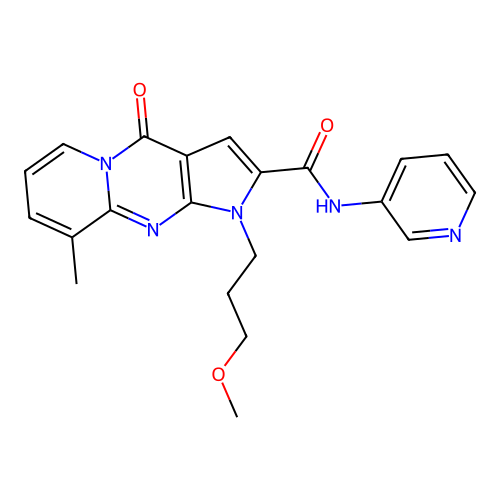 1-(3-methoxypropyl)-9-methyl-4-oxo-N-(pyridin-3-yl)-1,4-dihydropyrido[1,2-a]pyrrolo[2,3-d]pyrimidine-2-carboxamide structure