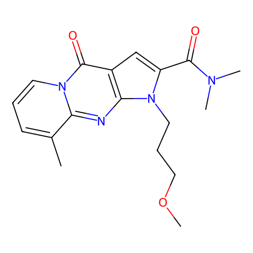 1-(3-methoxypropyl)-N,N,9-trimethyl-4-oxo-1,4-dihydropyrido[1,2-a]pyrrolo[2,3-d]pyrimidine-2-carboxamide structure