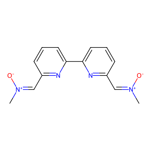 N,N'-[2,2'-bipyridine-6,6'-diyldi(Z)methylylidene]bis(N-methylamine oxide) structure