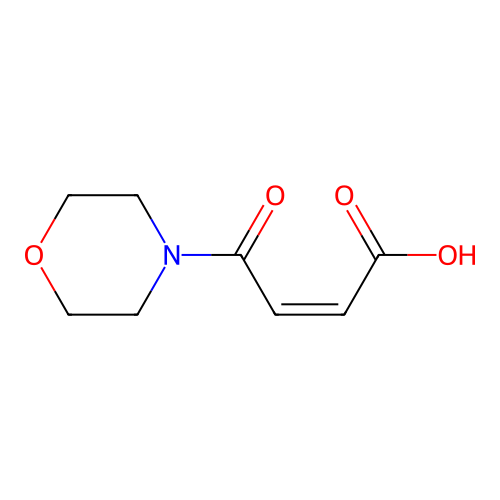(Z)-4-morpholin-4-yl-4-oxobut-2-enoic acid structure