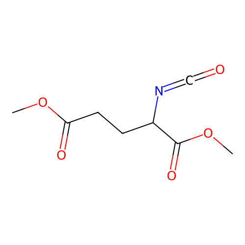 Dimethyl 2-isocyanatopentanedioate structure