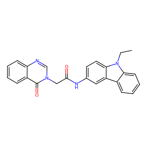 N-(9-ethyl-9H-carbazol-3-yl)-2-(4-oxoquinazolin-3(4H)-yl)acetamide structure