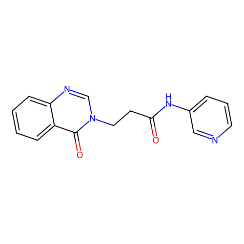 3-(4-oxoquinazolin-3(4H)-yl)-N-(pyridin-3-yl)propanamide structure