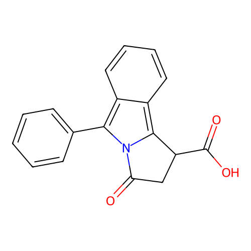 3-Oxo-5-phenyl-2,3-dihydro-1h-pyrrolo[2,1-a]isoindole-1-carboxylic acid structure