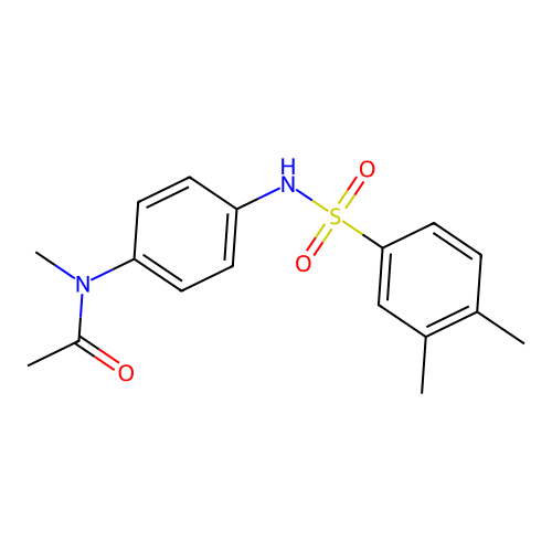 N-(4-{[(3,4-dimethylphenyl)sulfonyl]amino}phenyl)-N-methylacetamide structure