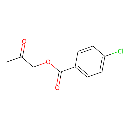 2-Oxopropyl 4-chlorobenzoate structure
