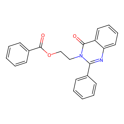 4(3H)-Quinazolinone, 3-[2-(benzoyloxy)ethyl]-2-phenyl- structure