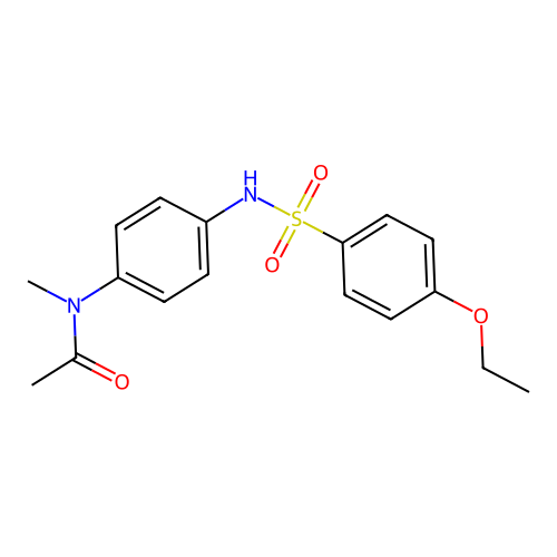 N-[4-[(4-ethoxyphenyl)sulfonylamino]phenyl]-N-methylacetamide structure
