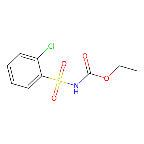 Carbamic acid, [(2-chlorophenyl)sulfonyl]-, ethyl ester structure