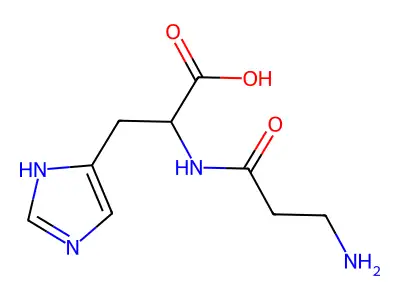 Beta-Alanylhistidine structure