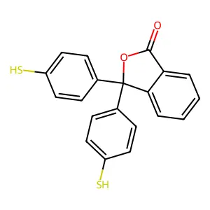 3,3-Bis(4-sulfanylphenyl)isobenzofuran-1-one structure