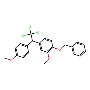 1-(Benzyloxy)-2-methoxy-4-[2,2,2-trichloro-1-(4-methoxyphenyl)ethyl]benzene structure