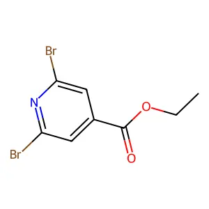 Ethyl 2,6-dibromopyridine-4-carboxylate structure