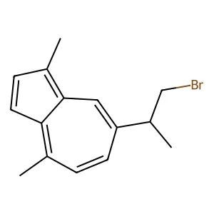 7-(1-Bromopropan-2-yl)-1,4-dimethylazulene structure