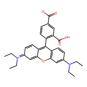 xanthylium, 9-(2,4-dicarboxyphenyl)-3,6-bis(diethylamino)-, inner salt structure