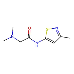 Isothiazole, 5-(2-(dimethylamino)acetamido)-3-methyl- structure