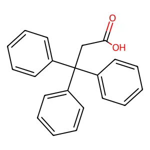 3,3,3-Triphenylpropionic Acid structure