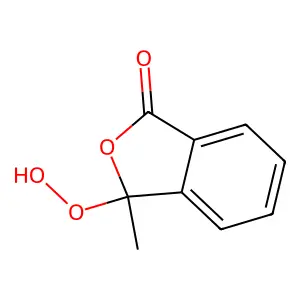 3-Hydroperoxy-3-methylphthalide structure