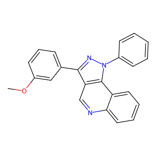 3-(3-methoxyphenyl)-1-phenyl-1H-pyrazolo[4,3-c]quinoline structure