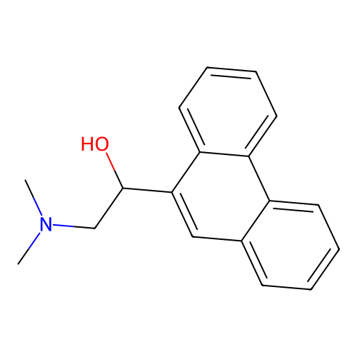 9-[2-(Dimethylamino)-1-hydroxyethyl]phenanthrene structure