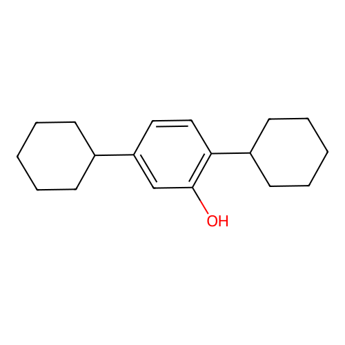 2,5-Dicyclohexylphenol structure