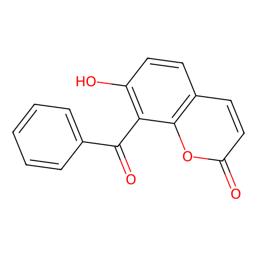8-Benzoyl-7-hydroxychromen-2-one structure