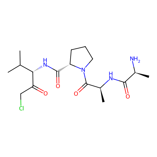 Ala-Ala-Pro-Val-Chloromethylketone structure