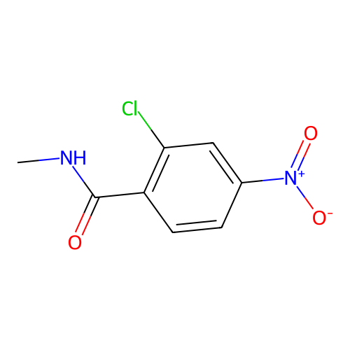 2-chloro-N-methyl-4-nitrobenzamide structure