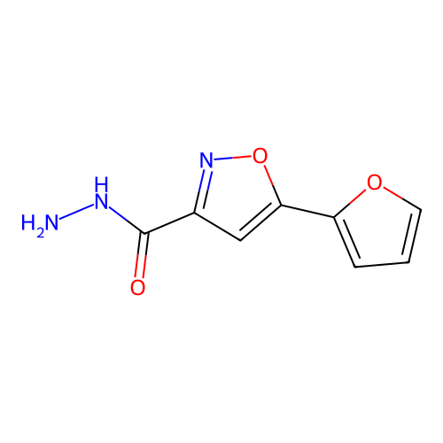 5-(2-Furyl)isoxazole-3-carbohydrazide structure