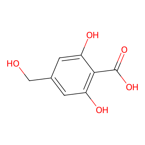 gamma-Resorcylic acid, 4-(hydroxymethyl)- structure