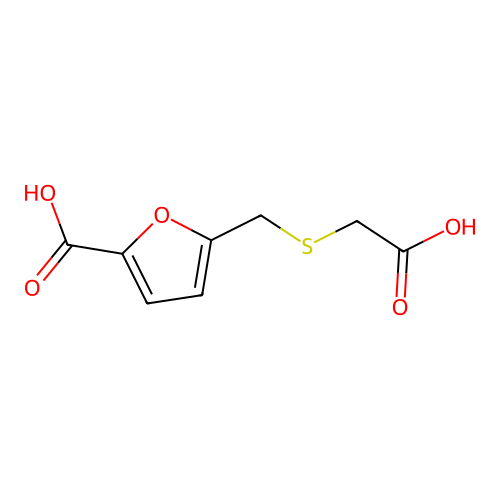 5-{[(Carboxymethyl)sulfanyl]methyl}furan-2-carboxylic acid structure