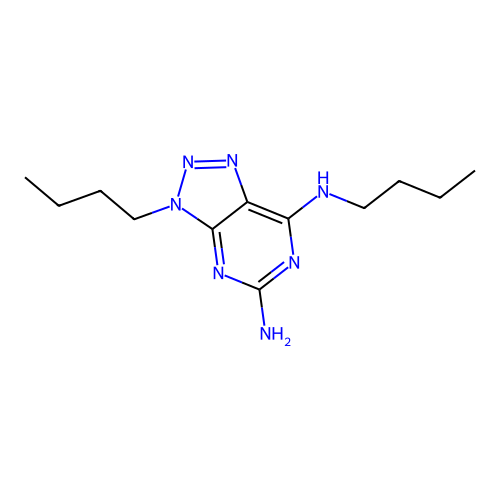 7-N,3-二丁基三唑并[4,5-d]嘧啶-5,7-二胺 structure