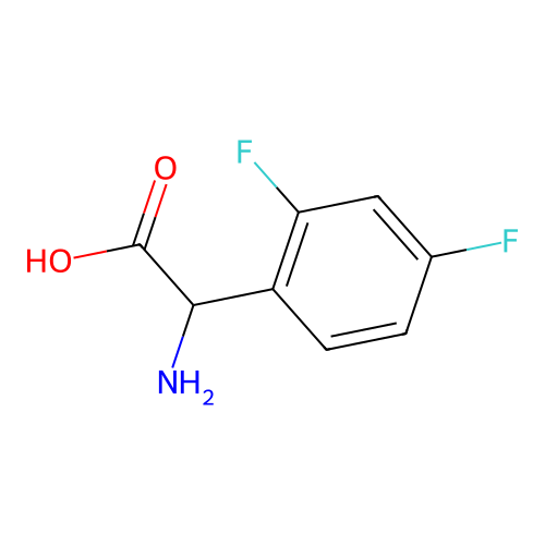 2-amino-2-(2,4-difluorophenyl)acetic Acid structure